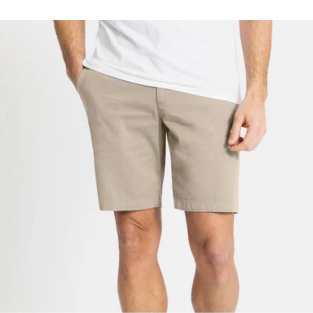 Spoke London Khaki Shorts